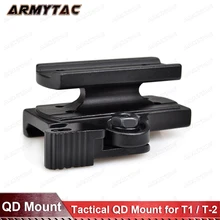 Тактический QD Крепление для T1/T-1 в красный горошек и целевой TR02/T2/T-2 Red Dot(черный/коричневый) Airsoft винтовки Охота Сфера аксессуары