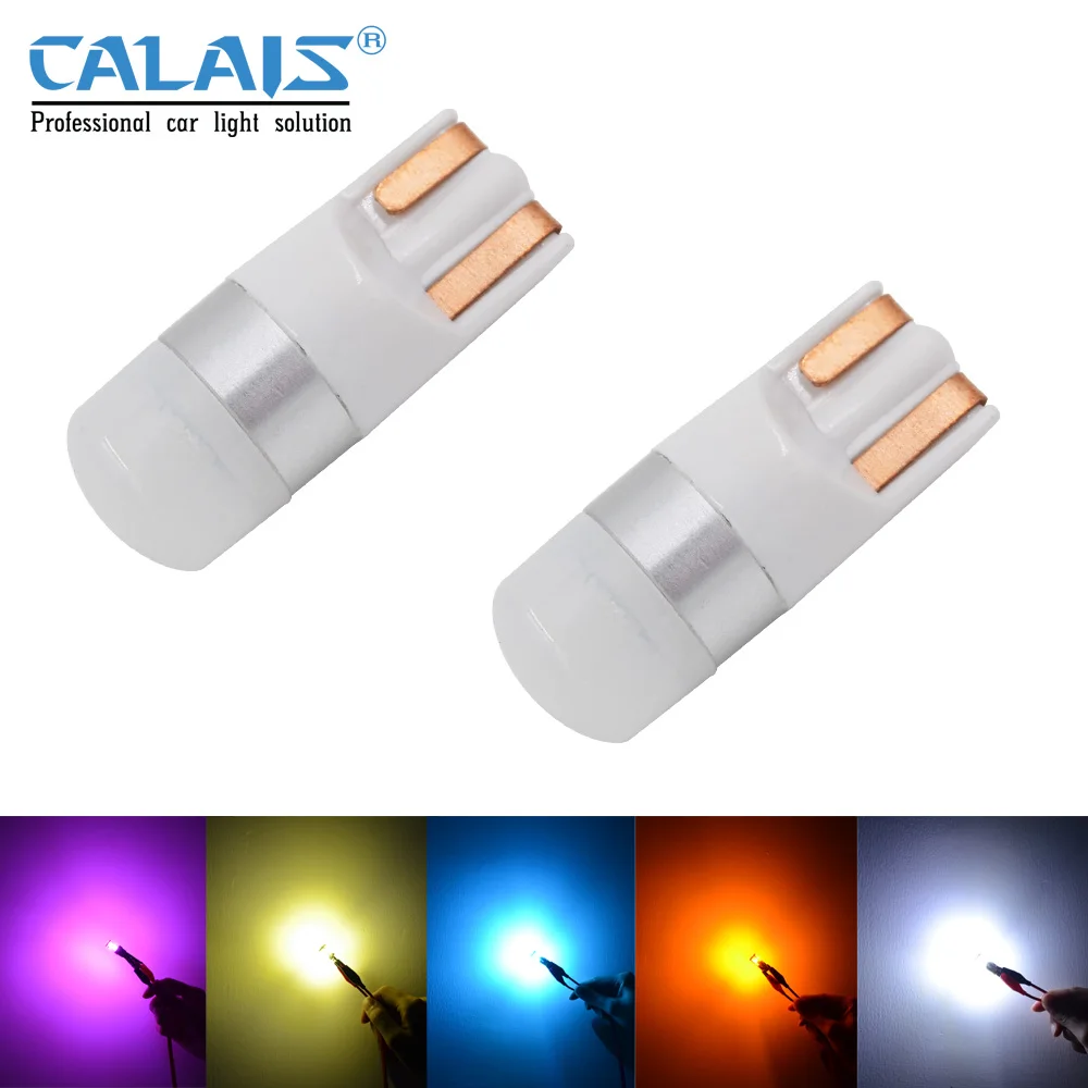 

T10 W5W LED Bulb 194 168 192 LED Car Wedge Dome Interior Parking Lights 12v 24v T10 Socket Rgb White Yellow Blue Amber Purple