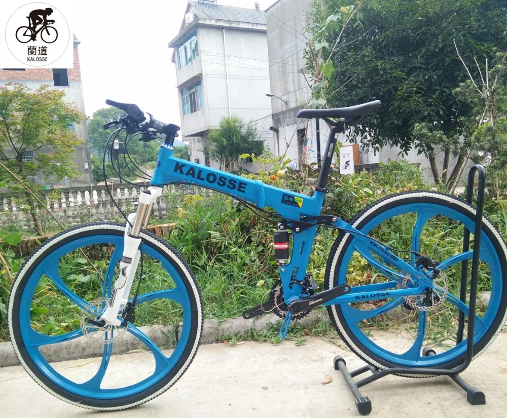 Excellent Kalosse Hydraulic brakes 27speed Soft-tail folding bicycle Women&men bicicleta mountain bicycle M4000 groupset 1 Excellent Kalosse Hydraulic brakes 27speed Soft-tail folding bicycle Women&men bicicleta mountain bicycle M4000 groupset 1