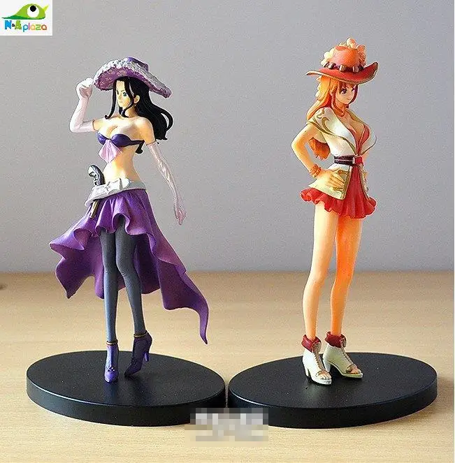 Anime One Piece Nami Robin Sexy Figure Grandline Lady 15th Anniversary PVC Action Figure Model Toy 17CM  IN BOX