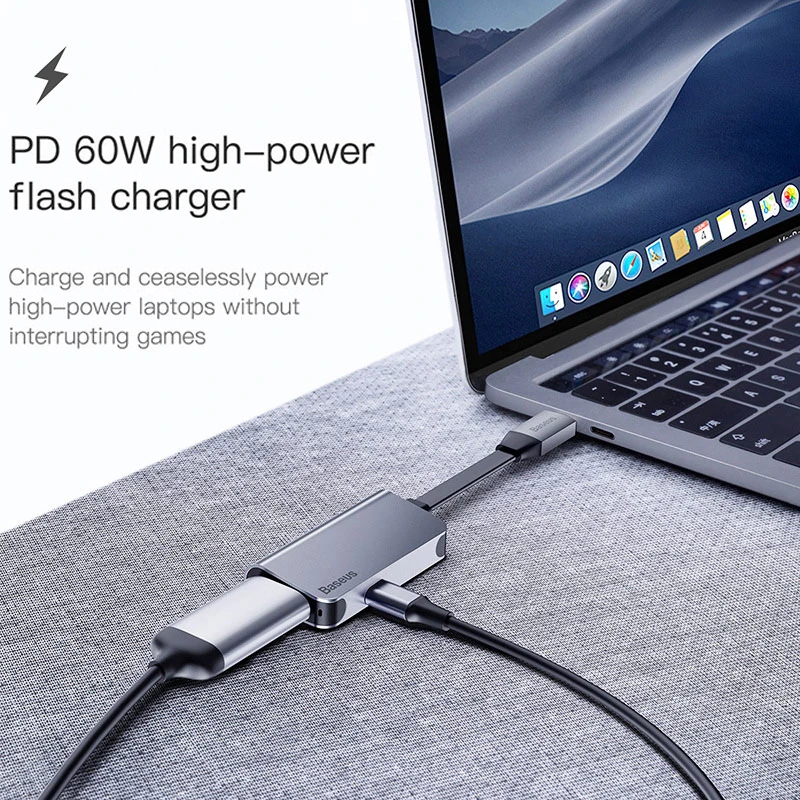 Baseus USB C HUB to HDMI Type C PD Thunderbolt 3 Power Adapter USB C HUB 2