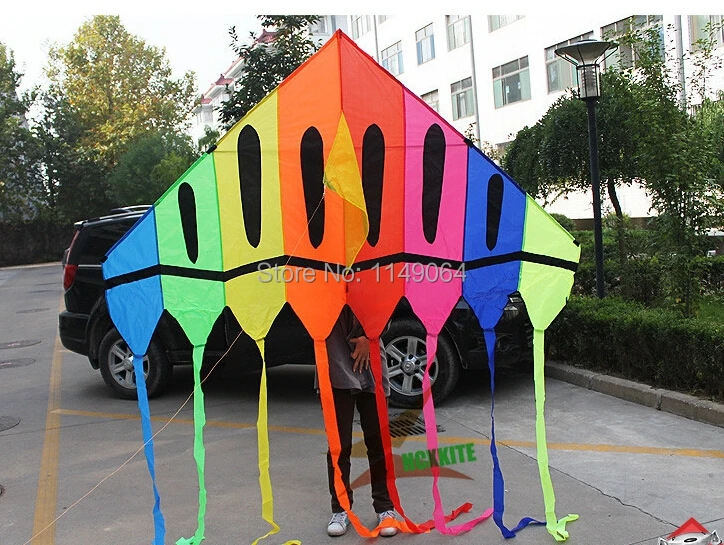 

free shipping high quality bowling kite big kite with line ripstop nylon fabric kite flying hcxkite factory traction kite