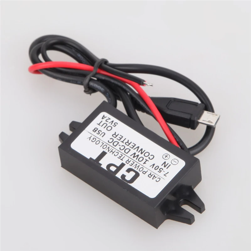 

VODOOL 1pc DC 7V to 50V Car Converter Step Down 2A Micro USB Panel Mount Car Charge Car Charge Socket Car StylingHigh Quality