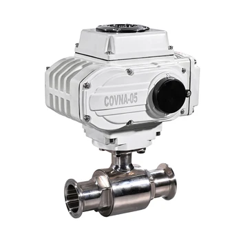 

1 inch Sanitary Motorized Ball Valve DN25 On Off Type 2 Ways Sanitary Electric Ball Valve Stainless Steel Clamp Connection