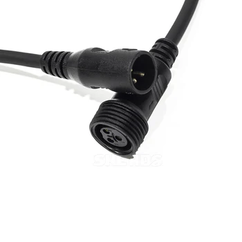 

10pcs Waterproof Power Cable & DMX Signal Cable Connector 1M For EU/US/AU/UK Plug Power Cable great quality For LED Stage Light