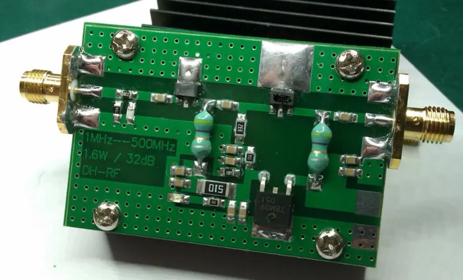 1MHz 500MHZ 1.5W amplifier HF FM VHF UHF band Broadband HF