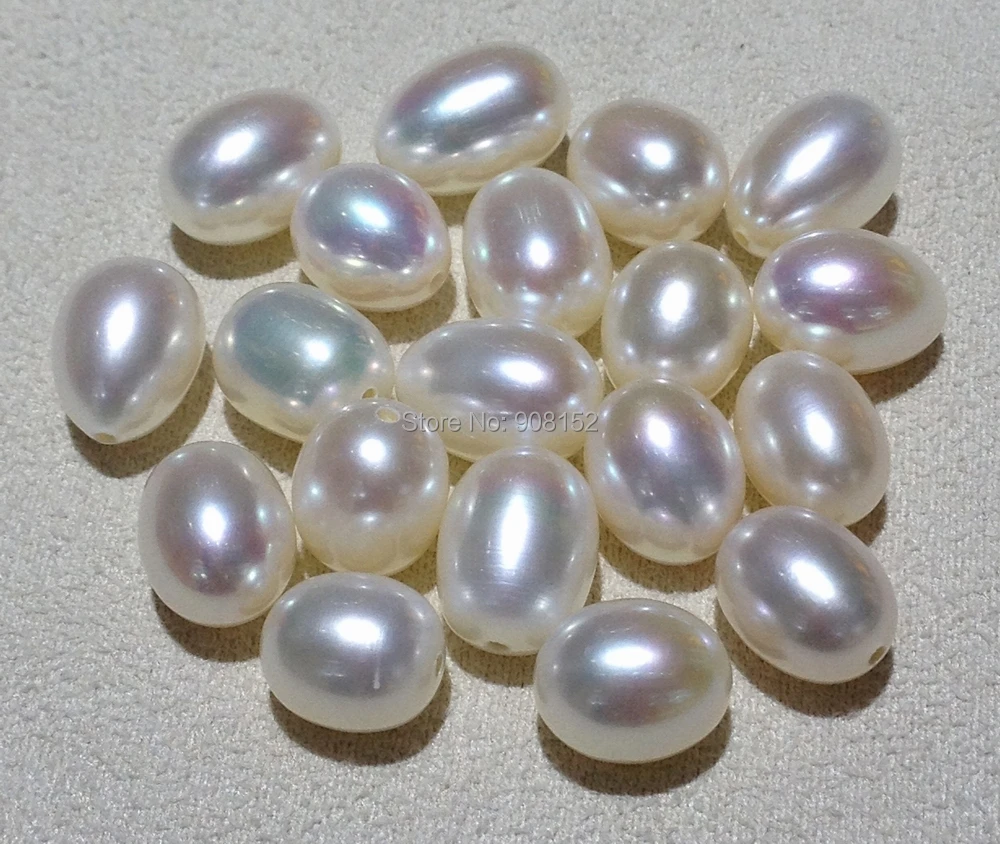 Rice White Free Post OZ Grade A Nat Cultured Freshwater Pearl 8-9mm 