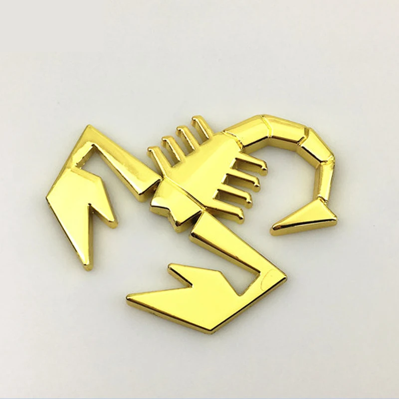 

New Style 3D Car Metal Adhesive Scorpion Badge Logo Decal Sticker car Styling Accessories Auto Vinyl