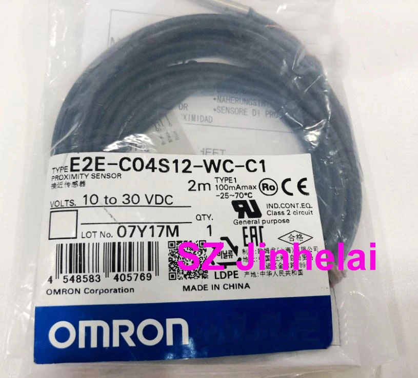 100% Authentic original E2E-C04S12-WC-C1 OMRON Proximity switch, Proximity sensor 2M 100% Authentic original E2E-C04S12-WC-C1 OMRON Proximity switch, Proximity sensor 2M