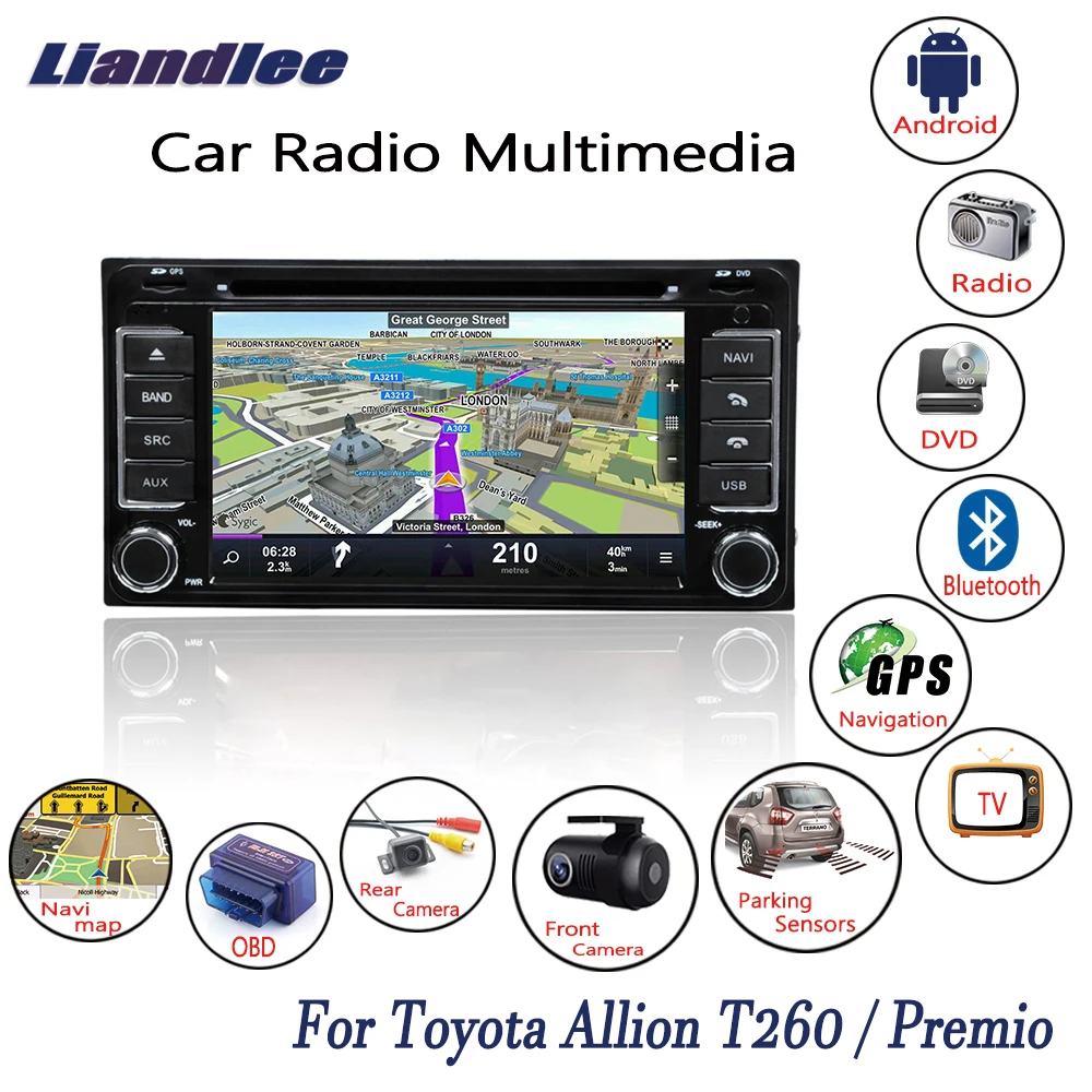 Best Liandlee For Toyota Premio / Allion T260 2007~2017 Android Car Radio CD DVD Player GPS Navi Navigation Maps Camera OBD TV Media 0 Best Liandlee For Toyota Premio / Allion T260 2007~2017 Android Car Radio CD DVD Player GPS Navi Navigation Maps Camera OBD TV Media 0