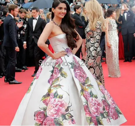 celebrities in ball gowns