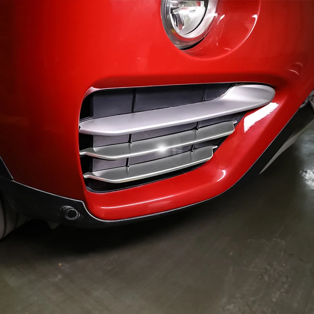 Stainless Front Bottom Fog Light Lamp frame Cover Trim strips For BMW