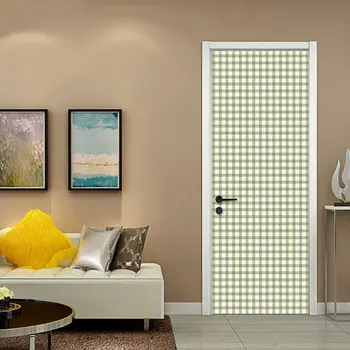 

3D Sticker Arab ceramic Art Door Wall Sticker 2pcs 77*200cm DIY Mural Bedroom Home Decor Poster PVC Waterproof Door Sticker