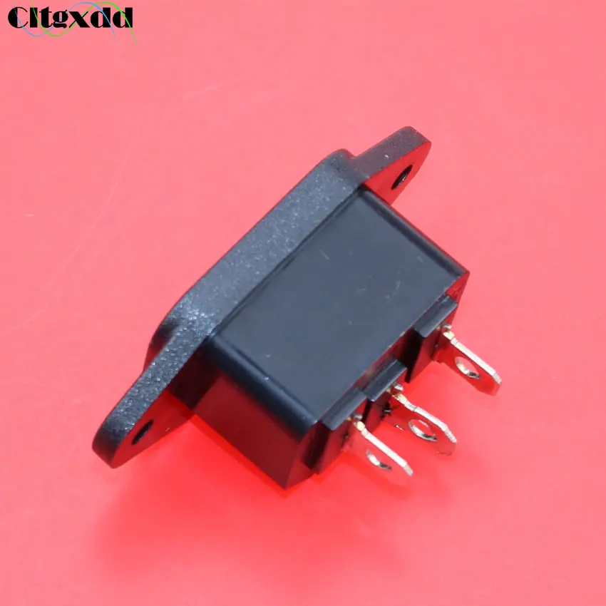Cltgxdd 1 шт. AC 250 В 10A IEC320 C14 Мужской 3 pin Розетка электромобиль вилка для