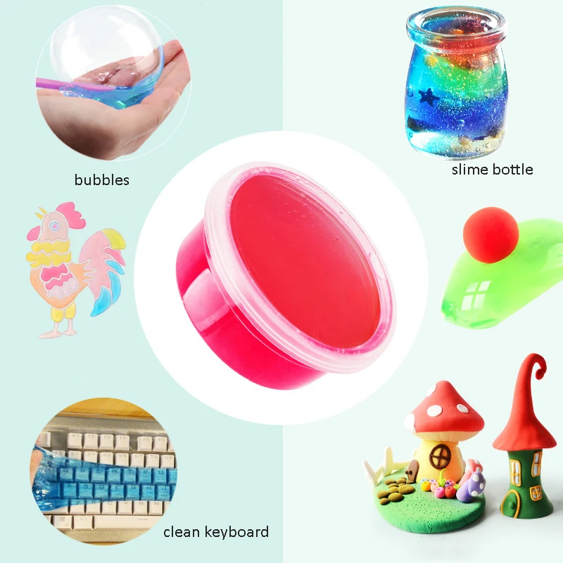 PIP игры прозрачный Лизун полимерный Fimo Пластилин DIY глина свет творческий ручная