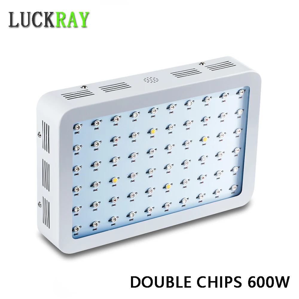 

Plant Grow Light 600W Full Spectrum Double Chips 410nm-730nm Ideal for All Phases of Plant Greenhouse Hydroponics Grow Tent