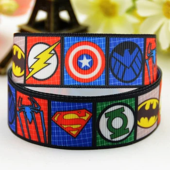 

7/8'' 22mm,1" 25mm,1-1/2" 38mm,3" 75mm LOGO Cartoon Character printed Grosgrain Ribbon party decoration X-01159 10 Yards