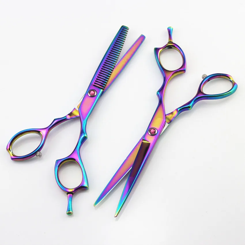 Пользовательские Профессиональных Японии 440C стали 6 дюймов ножницы для резки Парикмахерская истончение волос ножницы, ножницы