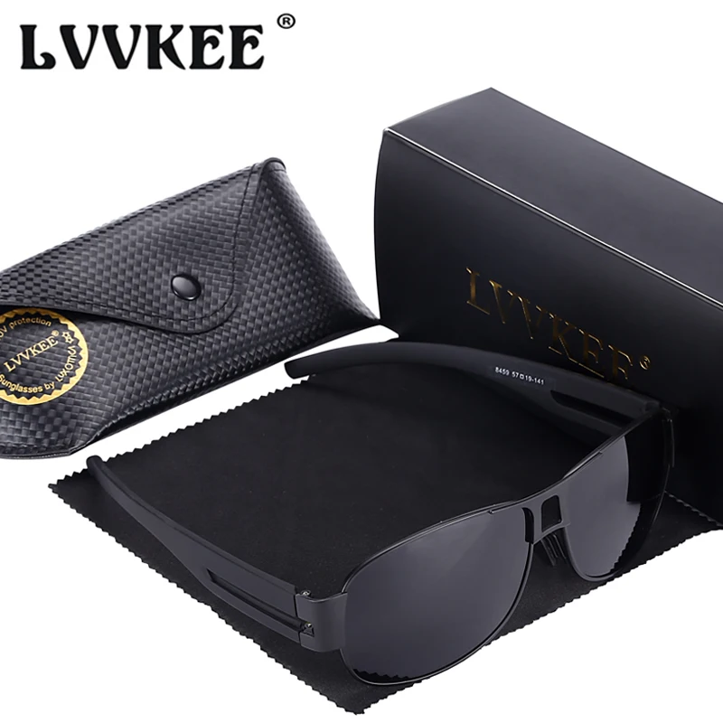 LVVKEE Классический бренд поляризованные складной солнцезащитные очки для мужчин женщин винтажные очки, подходят для вождения
