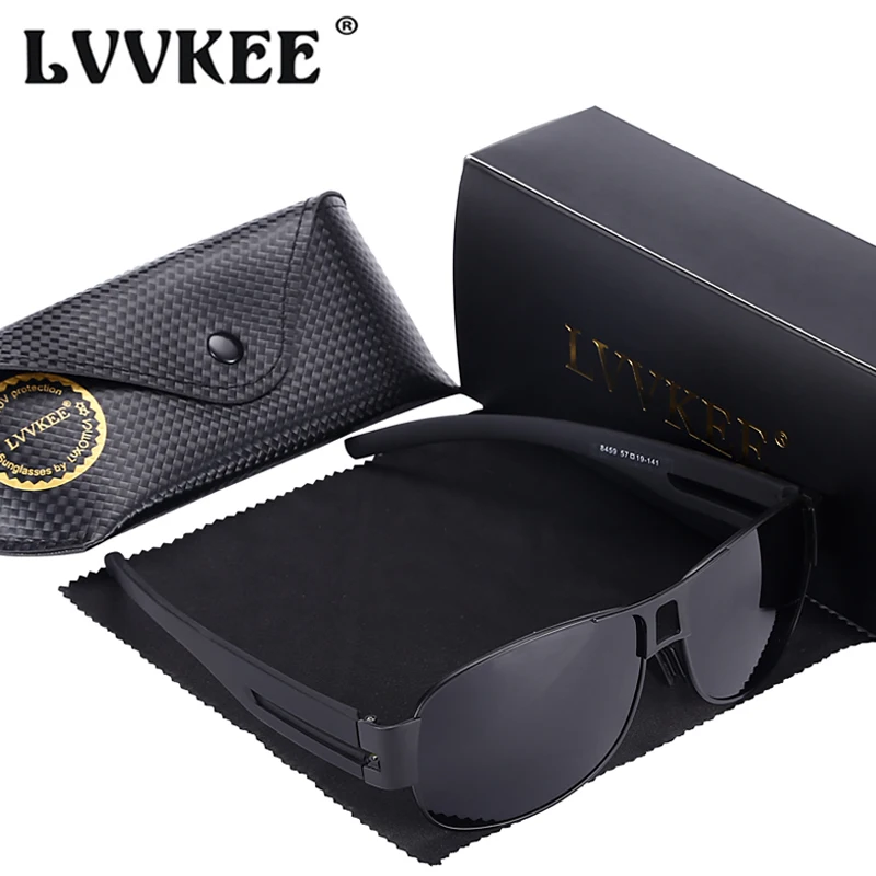 

LVVKEE Classic Brand polarized folding Sunglasses Mens Womens vintage driving Sun Glasses gafas oculos UV400 with original box