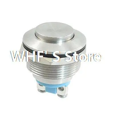 

22mm Mounted Thread Momentary SPST Stainless Steel Round Push Button Switch