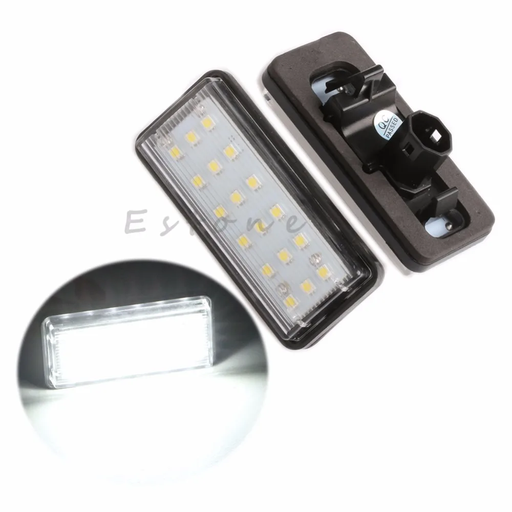 

New 2 Pcs Error Free 18 LED License Plate Light Bulb Lamp For Toyota Land Cruiser Prado Lexus GX LX470