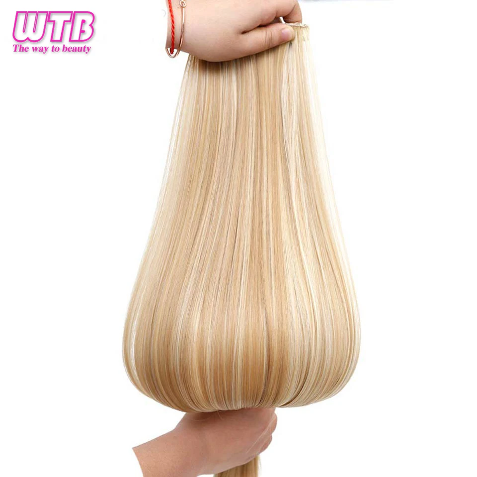 WTB Long Straight Hair Extensions 6 pcs/set 16 Clips In On Hair Extensions Heat Resistant Synthetic Fake Hair Pieces 24\ WTB Long Straight Hair Extensions 6 pcs/set 16 Clips In On Hair Extensions Heat Resistant Synthetic Fake Hair Pieces 24\