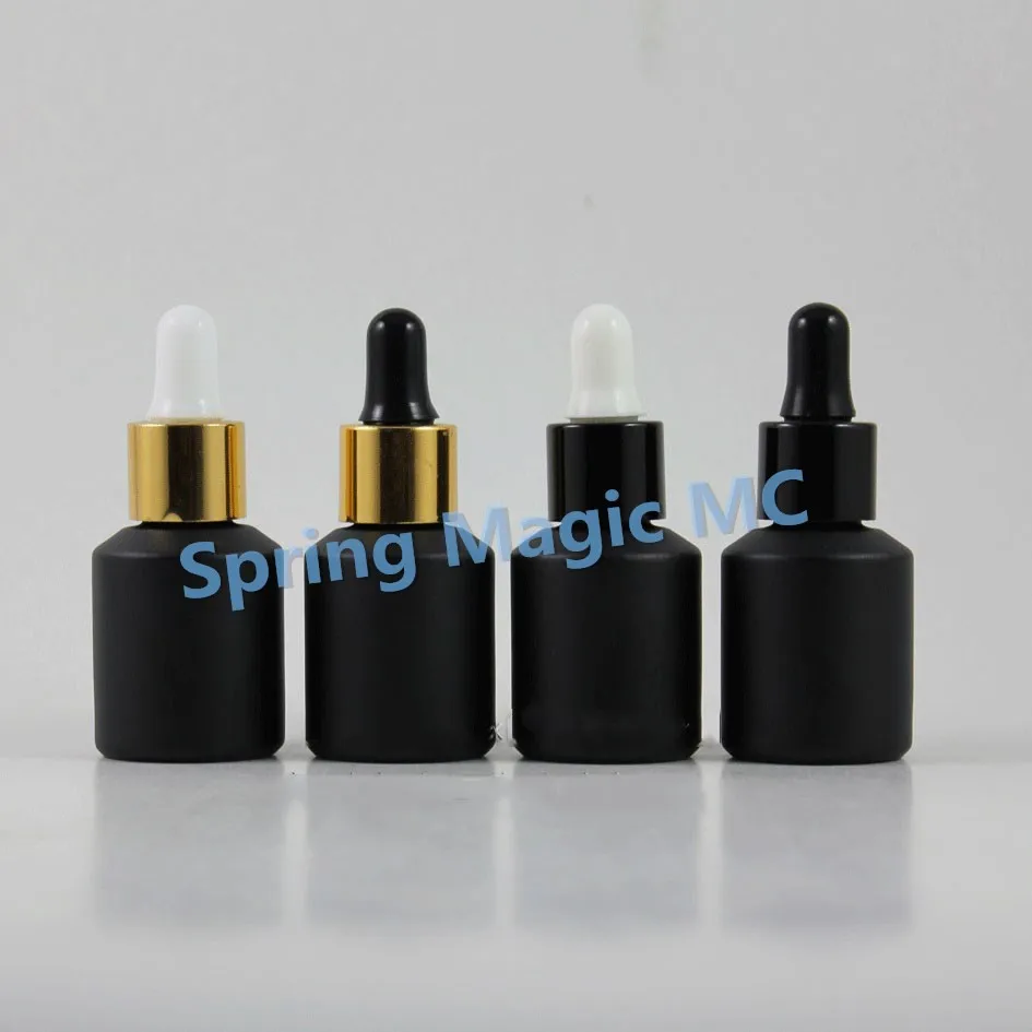 Download 100 PCS 15ml black frosted glass bottle, shading oil ...