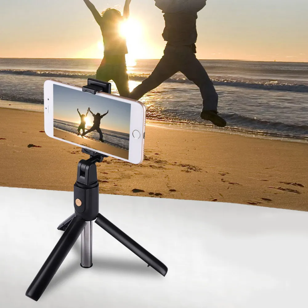 

Mini Wireless Bluetooth Selfie Stick Shutter With Remote Extendable Tripod Phone Holder Bluetooth Self-Timer Rod Hot Sale