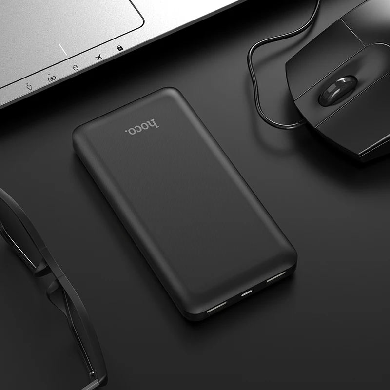 HOCO 10000mAh Dual USB Power Bank External Power Batteries Portable Phone Charger With LED Light for iPhone X Samsung 9 xiaomi