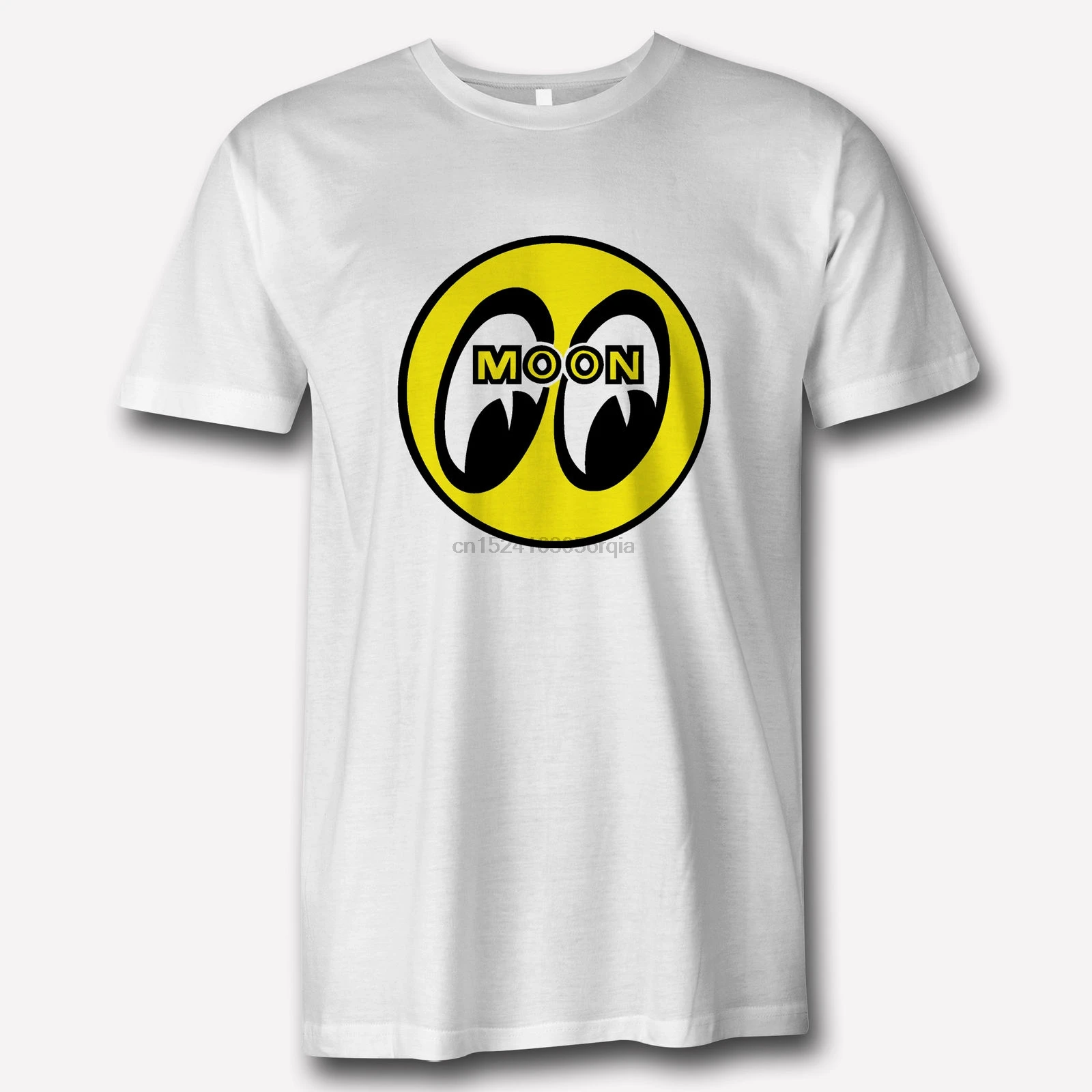 Mooneyes Moon Equipped Classic Apparel logo White T Shirt MOON Racing