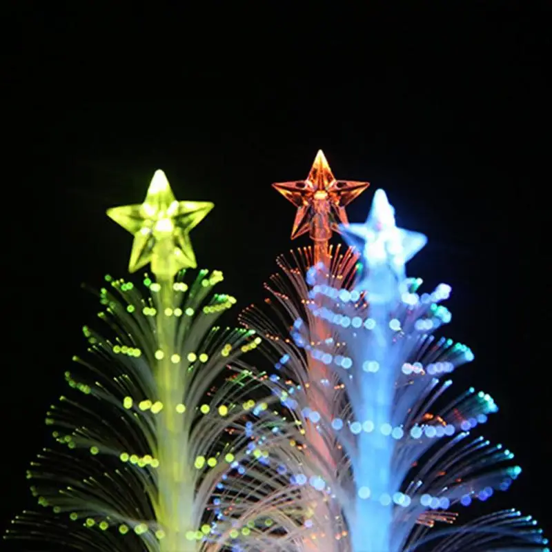 Разноцветное Рождественское украшение Детский Рождественский светильник Красочный светодиодный волоконно-оптический Ночной светильник лампа для рождественской елки