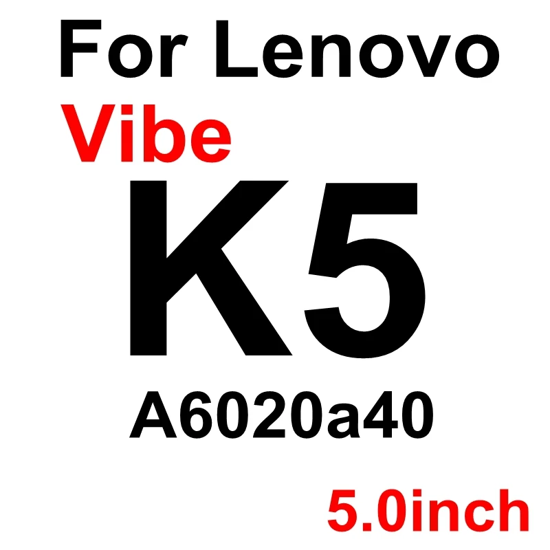 2.5D защита экрана из закаленного стекла для lenovo K3 K5 K6 Note Plus A536 A1000 A2010 A5000 C2 Vibe P1M C A2020 защитная пленка - Цвет: K5