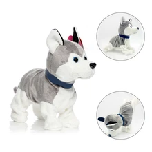 Управление звуком электронные собаки дети стенд ходить милые интерактивные Домашние животные робот собака лай стенд прогулки электронные игрушки собака для детей