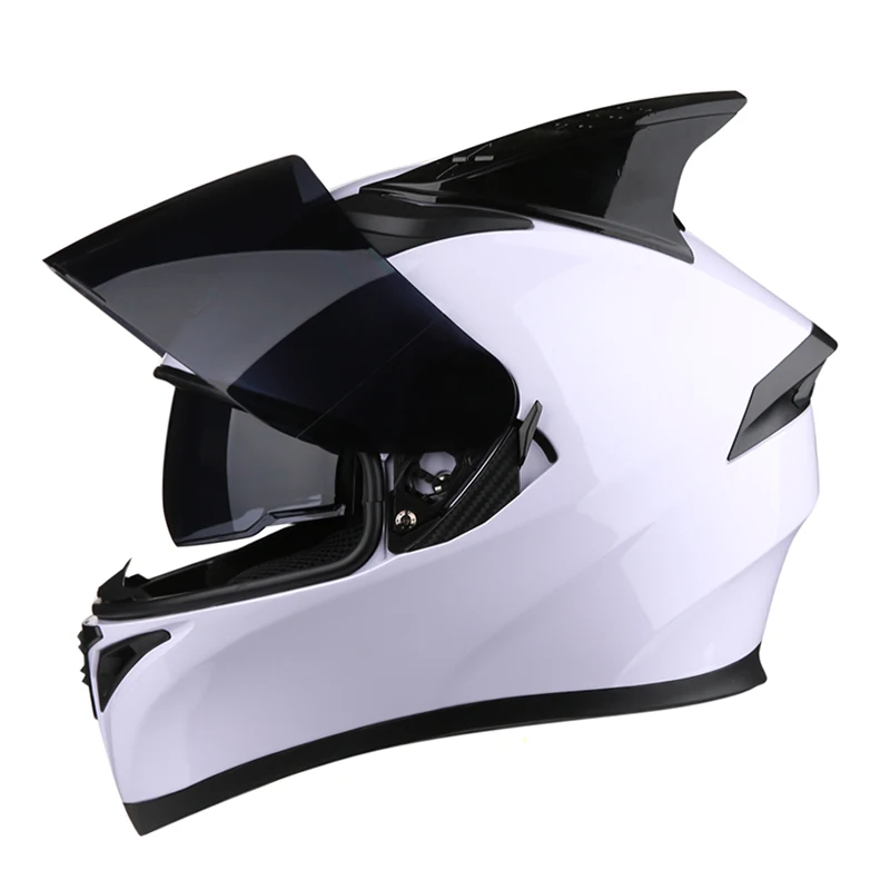 Высокое качество moto rcycle полное лицо гоночный шлем casco moto четыре сезона универсальный для мужчин и женщин casco moto cross capacete - Цвет: c8