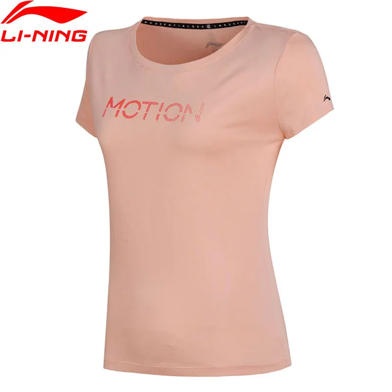 Женская тренировочная футболка Li Ning 50% хлопок модал Стандартный крой Спортивная