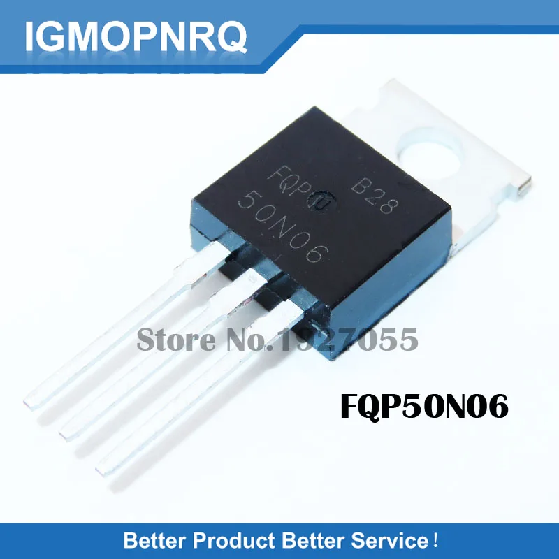 10 шт. FQP50N06 TO220 RFP50N06 50N06 50A 600 в MOSFET TO-220 n-канальный