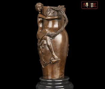 

13 Abstract Art Sculpture Bronze Copper Marble Crock Jar Bottle Pot Vase Statue