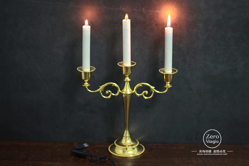 

Automatic Metal Cup Candle 3candles set by Jeimin - Magic Tricks Close up Professional Stage Illusions Gimmick Props Mentalism