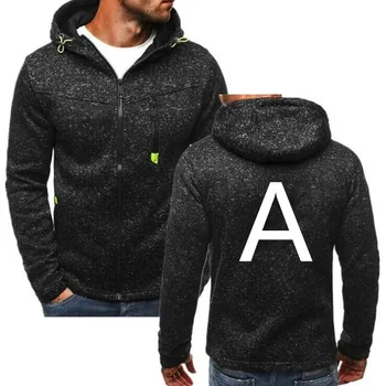 

A For Men's Delegate Print Logo Custom Hoodie Man Harajuku Hip Hop Zipper Coats Streetwear Male Pullover Hoodies Sweatshirts TOP
