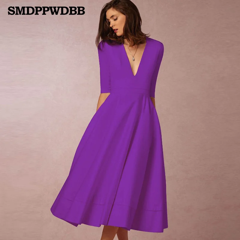 SMDPPWDBB, женские платья для беременных, женские вечерние платья, длинное летнее платье, vestidos, элегантное женское сексуальное платье с глубоким v-образным вырезом для ночного клуба - Цвет: D