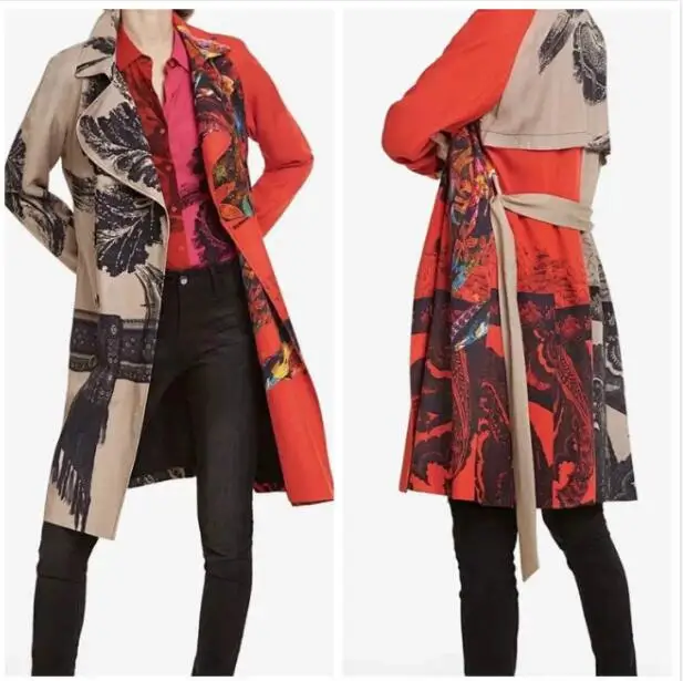 

Spanish Deg Ladies'Fashion Slim Coat and Overcoat in 2019