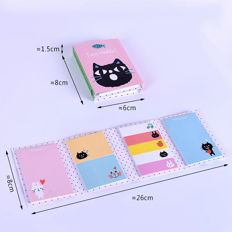 CXZY Rilakkuma kitti Черный Кот розовый липкий набор заметок kawaii указательные вкладки