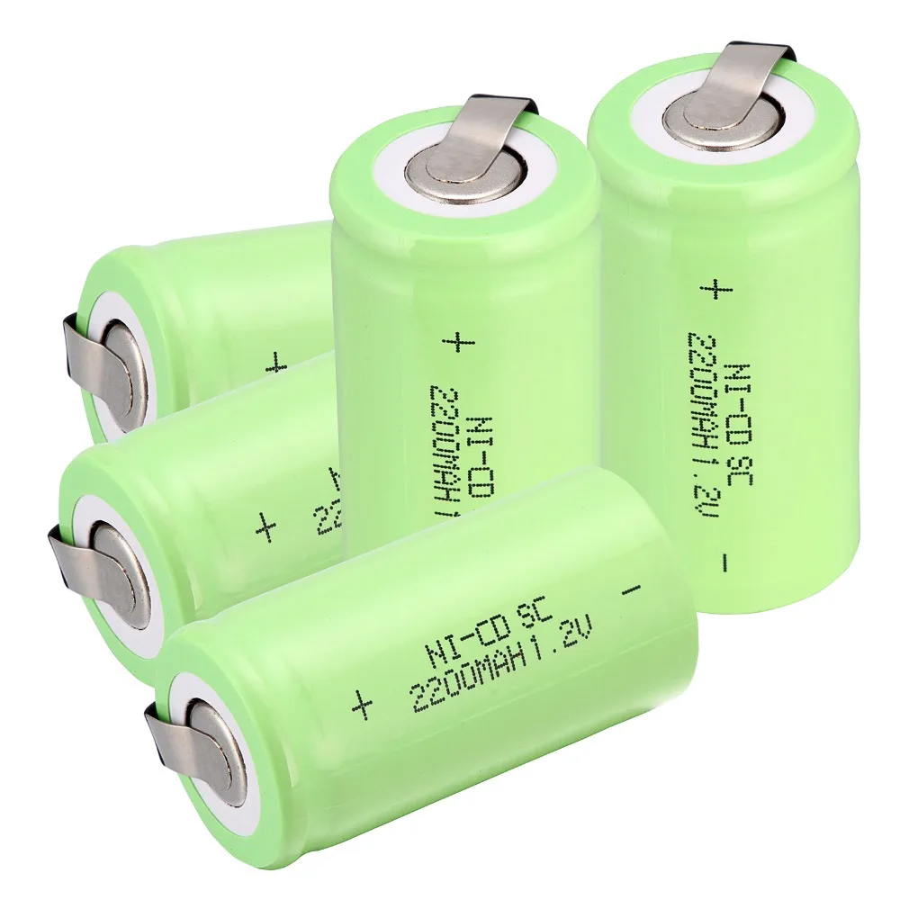 Buy High quality !7 pcs Sub C SC battery 1.2V 2200 mAh