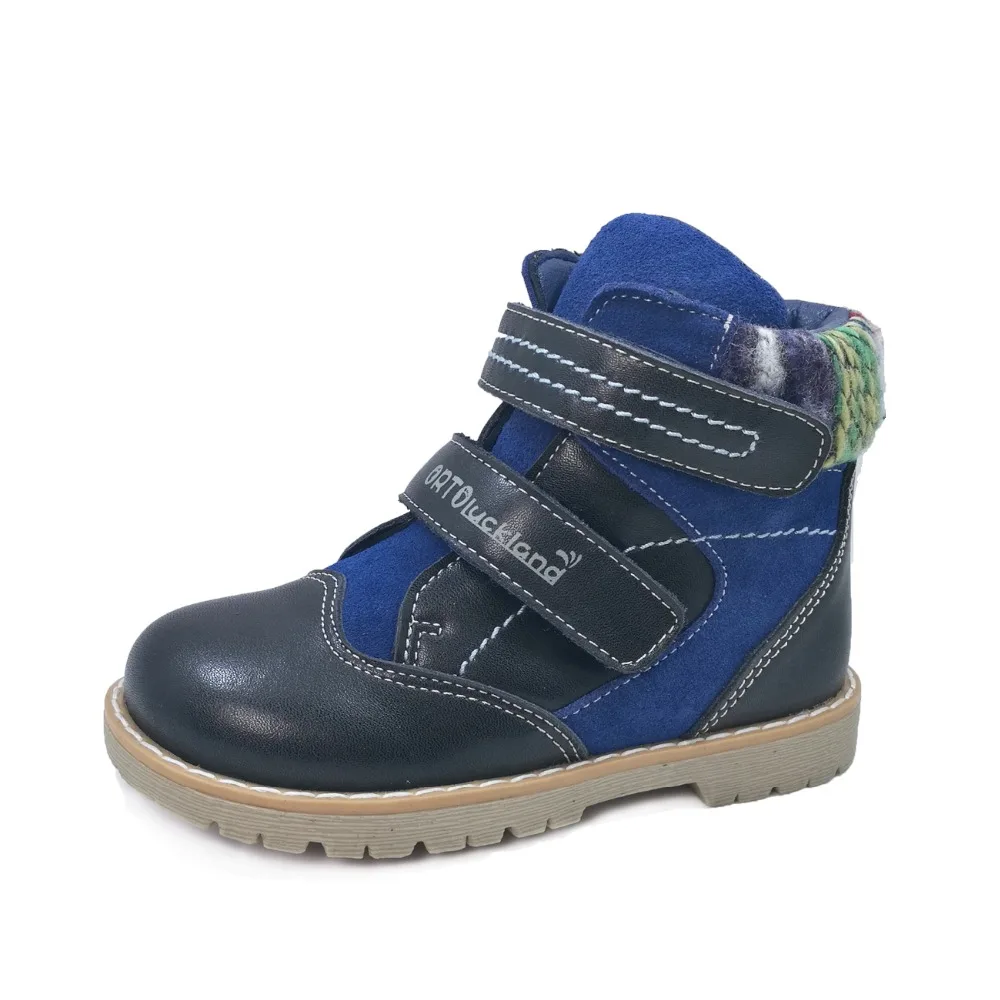 Kids Leather Orthopedic Shoes Children Sneakers Boys Martin Snow Fur ...