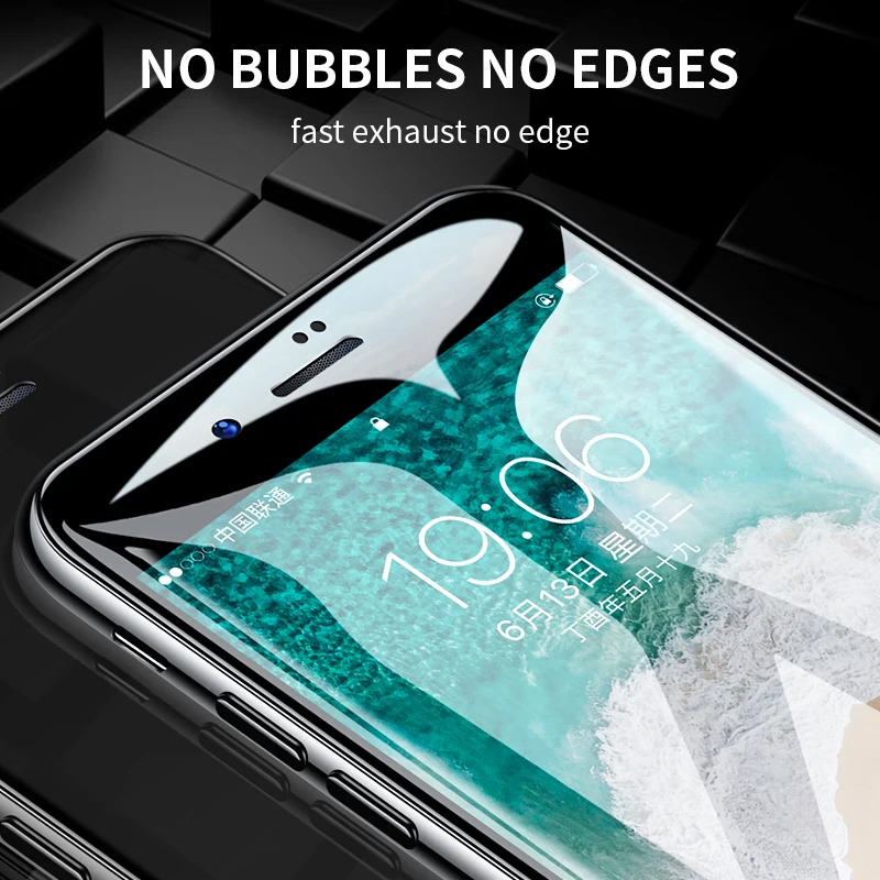 Volle Abdeckung 6D Rand Gehärtetem Glas Für iPhone 11 Pro Max 6 6s 7 8 Plus Screen Protector Für iP