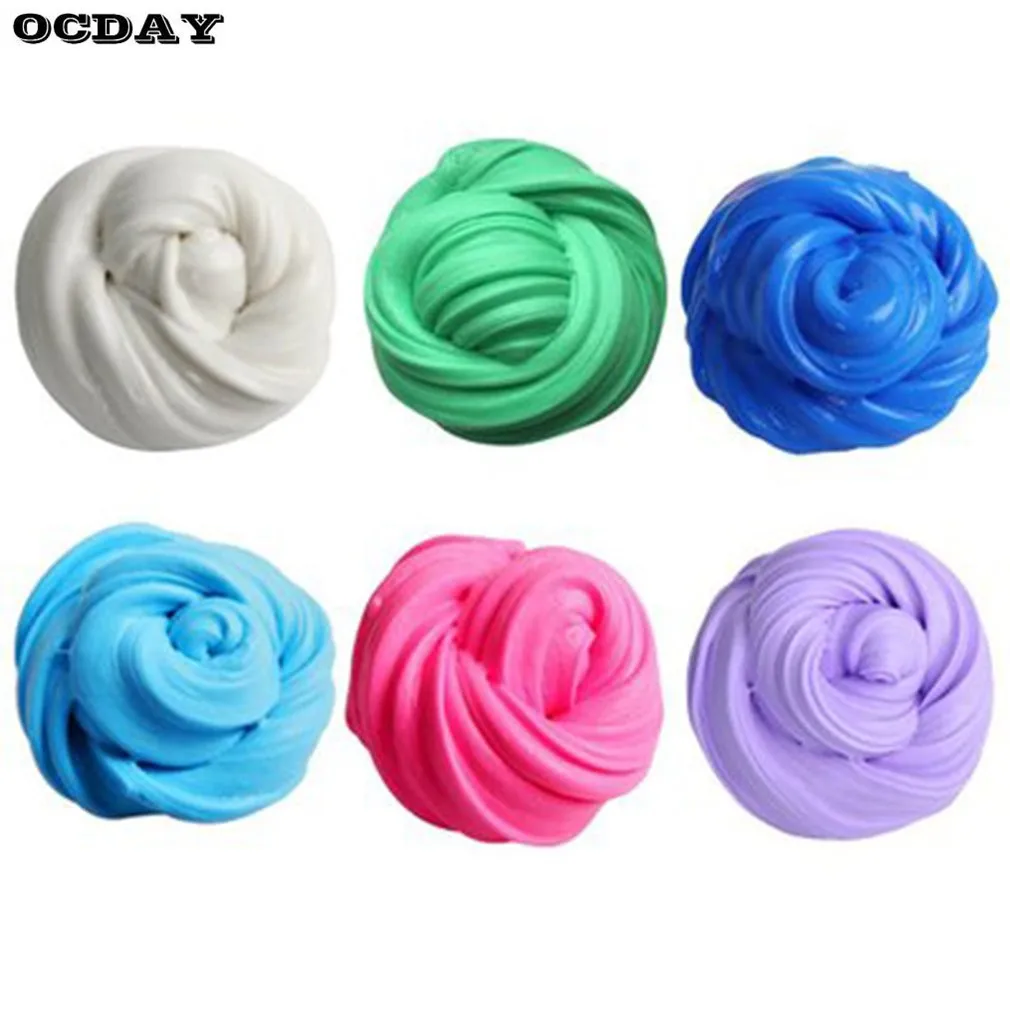 3D Fluffy Foam Clay Slime DIY Soft Cotton Slime Ball Kit No Borax Craft