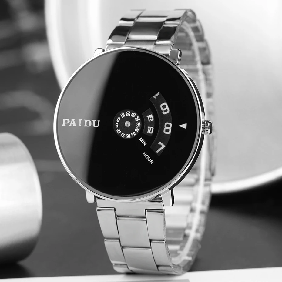 PAIDU Full Steel Watch Women Dress Watch Hour Clock Men Wire Fashion Casual Watch Unisex Quartz Wristwatch Valentine's Day Gifts 2018 (8)