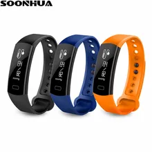 SOONHUA C07 умный браслет Bluetooth Фитнес спортивные сердечного ритма крови Давление монитор сна Функция "антипотеря, умный Браслет