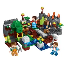 Brinquedos 4 Tipo Minecrafted Grupo Da Cidade Blocos de Construção Figuras Bricks Brinquedos Educativos Para Crianças Compatível Legoing Minecraft Cidade